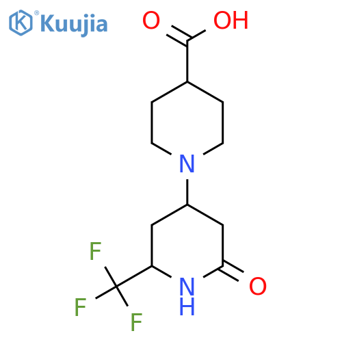[1,4'-Bipiperidine]-4-carboxylic acid, 2'-oxo-6'-(trifluoromethyl)- structure