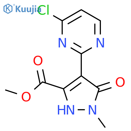 methyl 4-(4-chloropyrimidin-2-yl)-5-hydroxy-1-methyl-1H-pyrazole-3-carboxylate structure