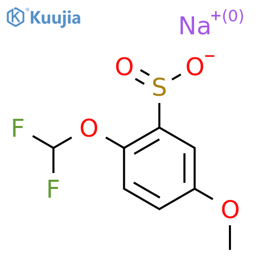 Sodium 2-(difluoromethoxy)-5-methoxybenzene-1-sulfinate structure