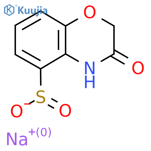 sodium 3-oxo-3,4-dihydro-2H-1,4-benzoxazine-5-sulfinate structure