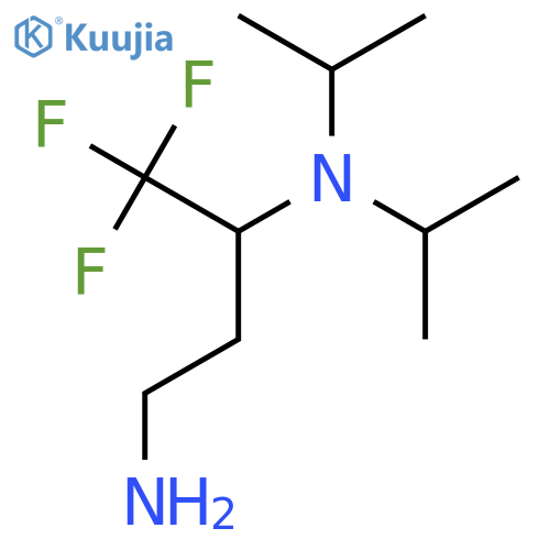 (4-Amino-1,1,1-trifluorobutan-2-yl)bis(propan-2-yl)amine structure