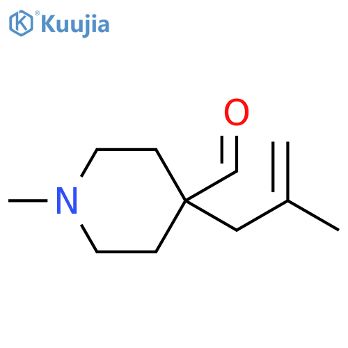 4-Piperidinecarboxaldehyde, 1-methyl-4-(2-methyl-2-propen-1-yl)- structure