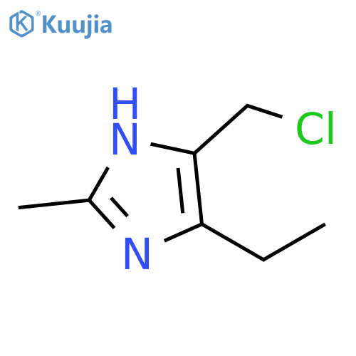 1H-Imidazole, 5-(chloromethyl)-4-ethyl-2-methyl- structure