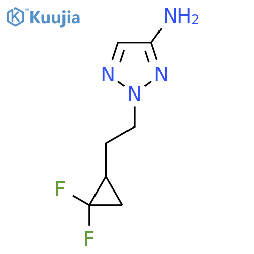 2-2-(2,2-difluorocyclopropyl)ethyl-2H-1,2,3-triazol-4-amine structure