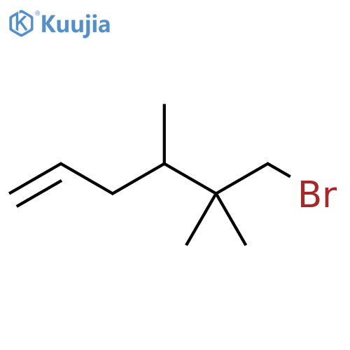 1-Hexene, 6-bromo-4,5,5-trimethyl- structure