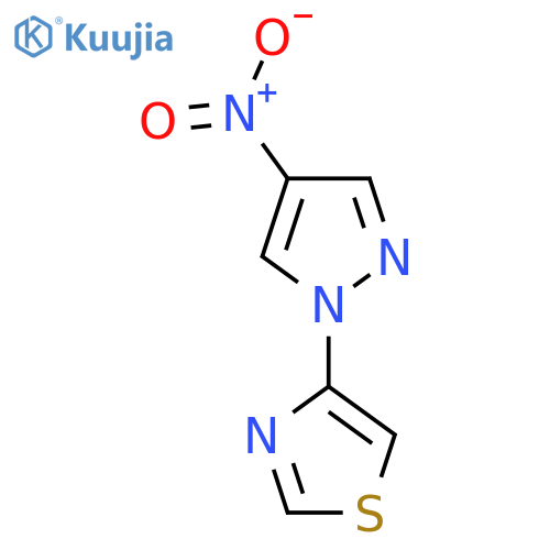 4-(4-nitro-1H-pyrazol-1-yl)-1,3-thiazole structure