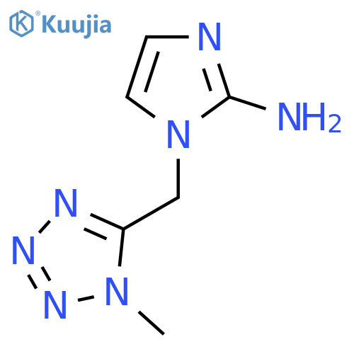 1-(1-methyl-1H-1,2,3,4-tetrazol-5-yl)methyl-1H-imidazol-2-amine structure
