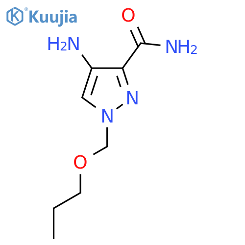 4-amino-1-(propoxymethyl)-1H-pyrazole-3-carboxamide structure
