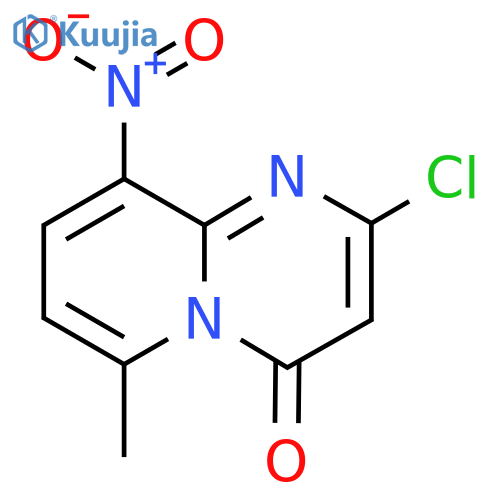 2-chloro-6-methyl-9-nitro-4H-pyrido1,2-apyrimidin-4-one structure