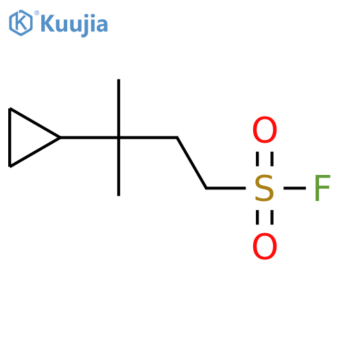3-Cyclopropyl-3-methylbutane-1-sulfonyl fluoride structure