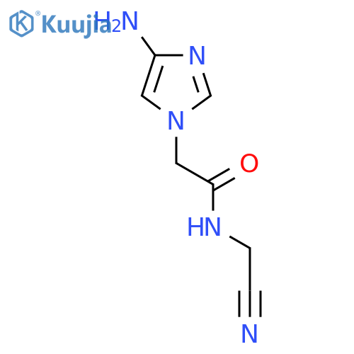 2-(4-amino-1H-imidazol-1-yl)-N-(cyanomethyl)acetamide structure