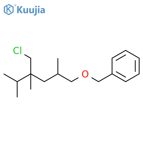 Benzene, [[[4-(chloromethyl)-2,4,5-trimethylhexyl]oxy]methyl]- structure
