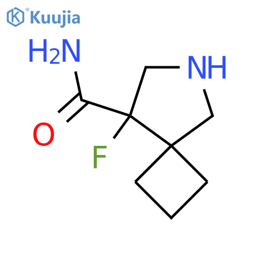 8-Fluoro-6-azaspiro[3.4]octane-8-carboxamide structure