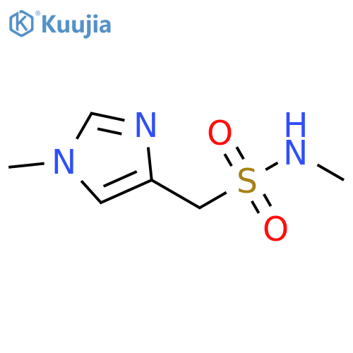 1H-Imidazole-4-methanesulfonamide, N,1-dimethyl- structure