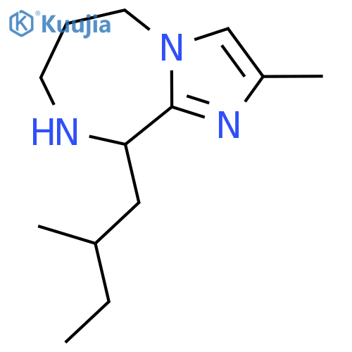2-methyl-9-(2-methylbutyl)-5H,6H,7H,8H,9H-imidazo[1,2-a][1,4]diazepine structure
