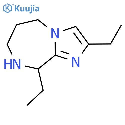 2,9-diethyl-5H,6H,7H,8H,9H-imidazo[1,2-a][1,4]diazepine structure
