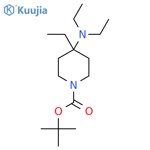 Tert-butyl 4-(diethylamino)-4-ethylpiperidine-1-carboxylate structure