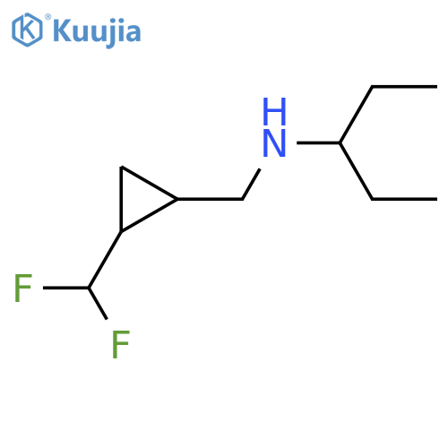 Cyclopropanemethanamine, 2-(difluoromethyl)-N-(1-ethylpropyl)- structure