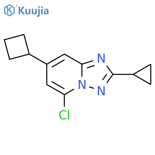 5-chloro-7-cyclobutyl-2-cyclopropyl-1,2,4triazolo1,5-apyridine structure