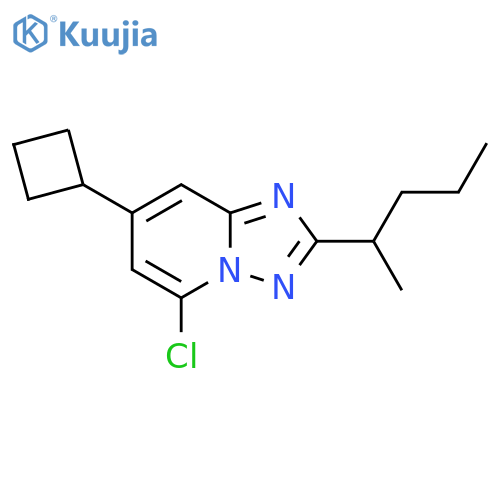 5-chloro-7-cyclobutyl-2-(pentan-2-yl)-1,2,4triazolo1,5-apyridine structure