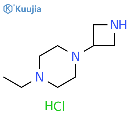 1-(azetidin-3-yl)-4-ethylpiperazine trihydrochloride structure