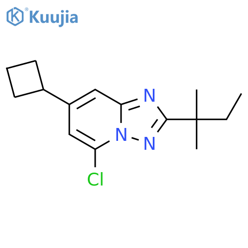 5-chloro-7-cyclobutyl-2-(2-methylbutan-2-yl)-1,2,4triazolo1,5-apyridine structure