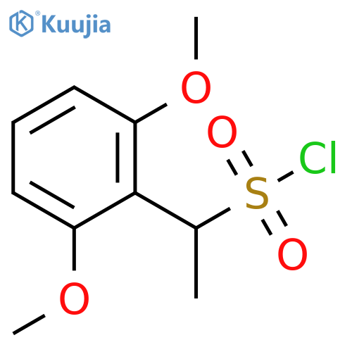 Benzenemethanesulfonyl chloride, 2,6-dimethoxy-α-methyl- structure