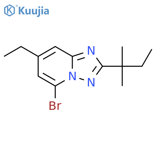 5-bromo-7-ethyl-2-(2-methylbutan-2-yl)-1,2,4triazolo1,5-apyridine structure