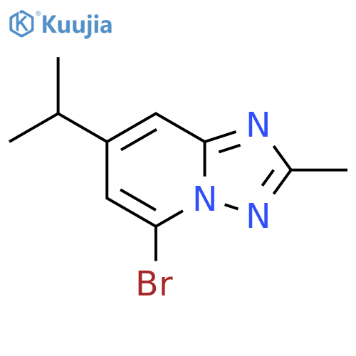 5-bromo-2-methyl-7-(propan-2-yl)-1,2,4triazolo1,5-apyridine structure