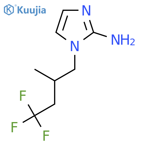 1-(4,4,4-trifluoro-2-methylbutyl)-1H-imidazol-2-amine structure