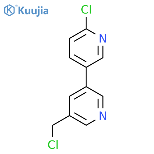 3-(Chloromethyl)-5-(6-chloropyridin-3-yl)pyridine structure