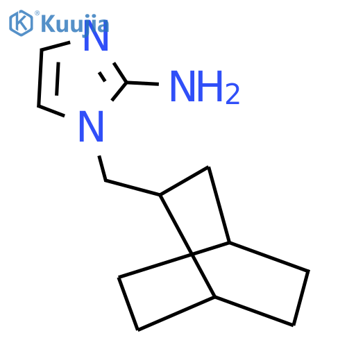 1-({bicyclo2.2.2octan-2-yl}methyl)-1H-imidazol-2-amine structure