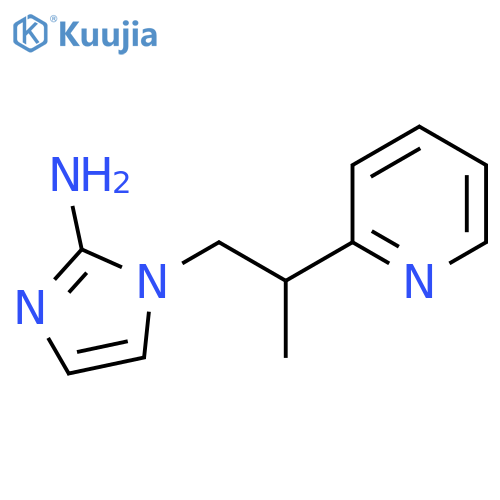 1-2-(pyridin-2-yl)propyl-1H-imidazol-2-amine structure