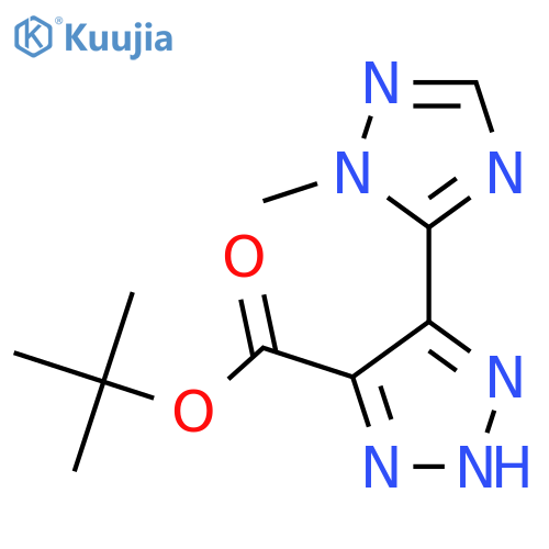 tert-butyl 5-(1-methyl-1H-1,2,4-triazol-5-yl)-1H-1,2,3-triazole-4-carboxylate structure