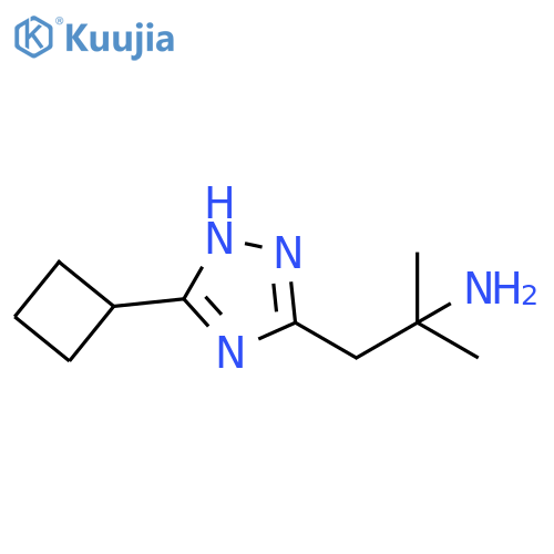 1H-1,2,4-Triazole-3-ethanamine, 5-cyclobutyl-α,α-dimethyl- structure