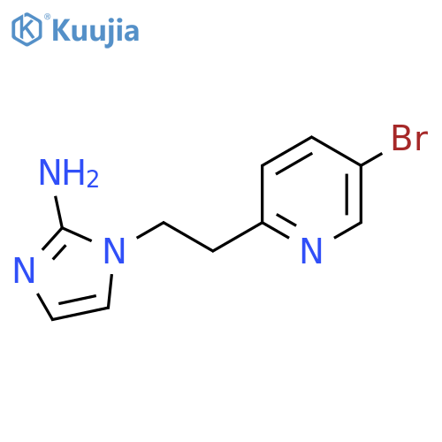 1-2-(5-bromopyridin-2-yl)ethyl-1H-imidazol-2-amine structure