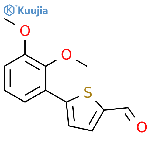 2-Thiophenecarboxaldehyde, 5-(2,3-dimethoxyphenyl)- structure