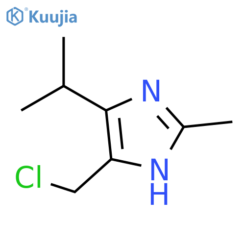 1H-Imidazole, 5-(chloromethyl)-2-methyl-4-(1-methylethyl)- structure