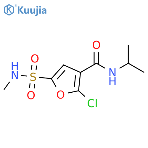 3-Furancarboxamide, 2-chloro-5-[(methylamino)sulfonyl]-N-(1-methylethyl)- structure