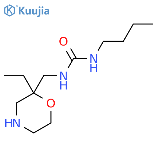 3-Butyl-1-[(2-ethylmorpholin-2-yl)methyl]urea structure