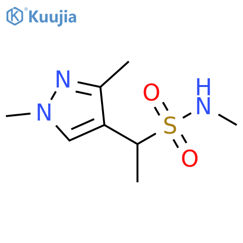 1H-Pyrazole-4-methanesulfonamide, N,α,1,3-tetramethyl- structure