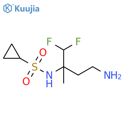 Cyclopropanesulfonamide, N-[3-amino-1-(difluoromethyl)-1-methylpropyl]- structure