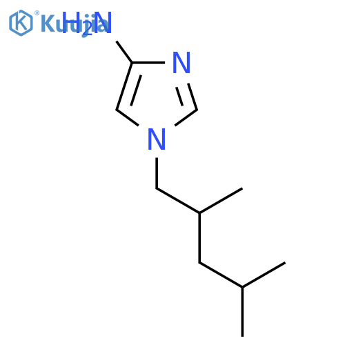 1-(2,4-dimethylpentyl)-1H-imidazol-4-amine structure