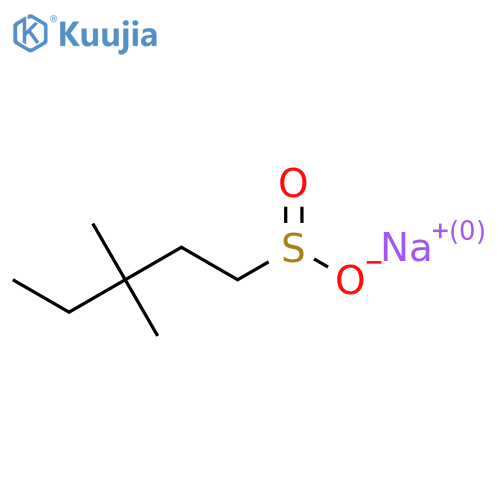 Sodium 3,3-dimethylpentane-1-sulfinate structure