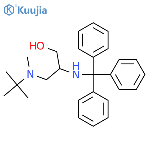 3-[Tert-butyl(methyl)amino]-2-[(triphenylmethyl)amino]propan-1-ol structure