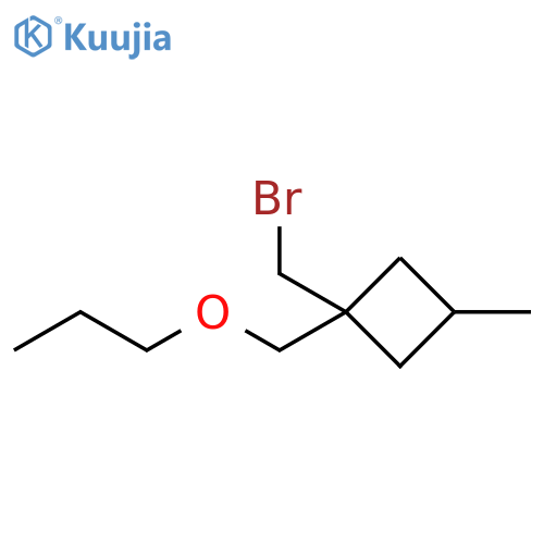 Cyclobutane, 1-(bromomethyl)-3-methyl-1-(propoxymethyl)- structure