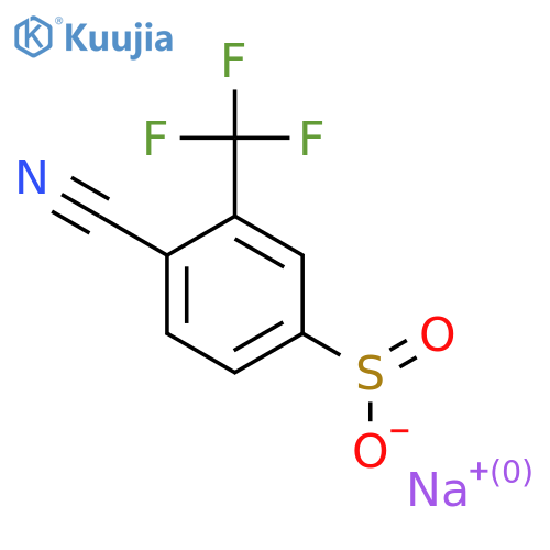 Sodium 4-cyano-3-(trifluoromethyl)benzenesulfinate structure