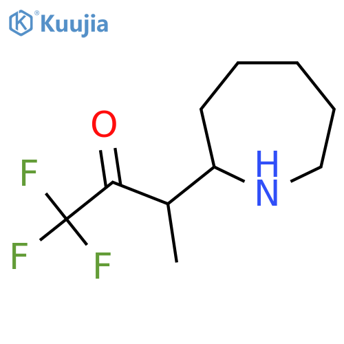 3-(azepan-2-yl)-1,1,1-trifluorobutan-2-one structure