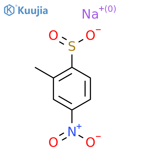 Sodium 2-methyl-4-nitrobenzene-1-sulfinate structure