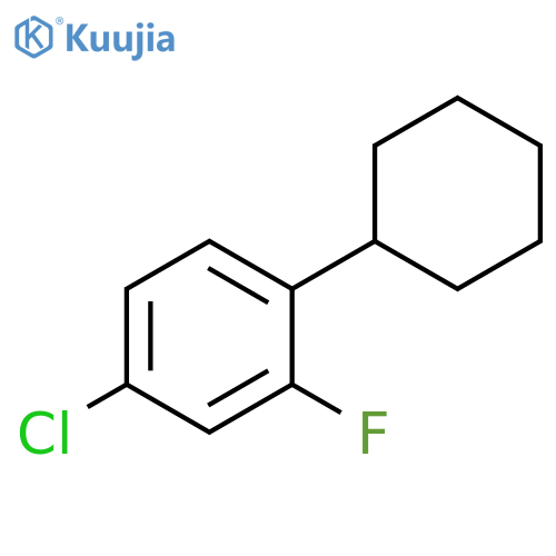 Benzene, 4-chloro-1-cyclohexyl-2-fluoro- structure